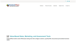 Desktop Screenshot of analysisplace.com